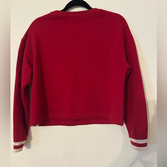 Vintage Disney Mickey and Minnie cropped sweatshirt. Size M - Picture 3 of 4